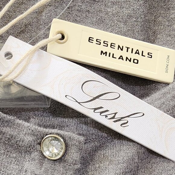 ESSENTIALS NWT'S MILAN0 HEATHER FOG SWEATER - Picture 3 of 4